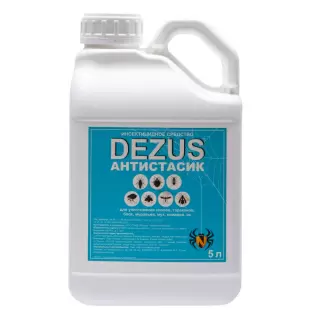 Dezus (Дезус) Антистасик средство от клопов, тараканов, блох, муравьев, мух, комаров, 5 л
